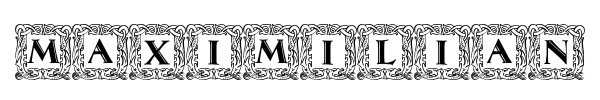 Maximilian Antiqua Initialen font preview
